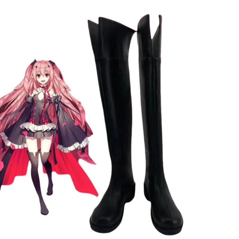 Krul Tepes Cosplay Anime Seraph del final Botas Zapatos