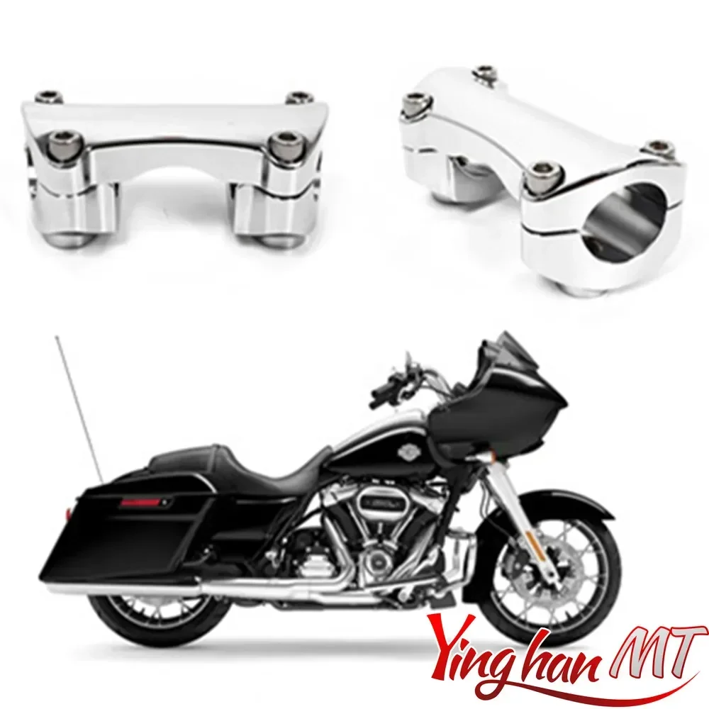 Moto 1.25 \'\'diametro manubrio Riser morsetto adatto per Harley Touring Road glide Road King Softail Fat Boy 90-23