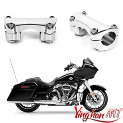 Moto 1.25 ''diametro manubrio Riser morsetto adatto per Harley Touring Road glide Road King Softail Fat Boy 90-23