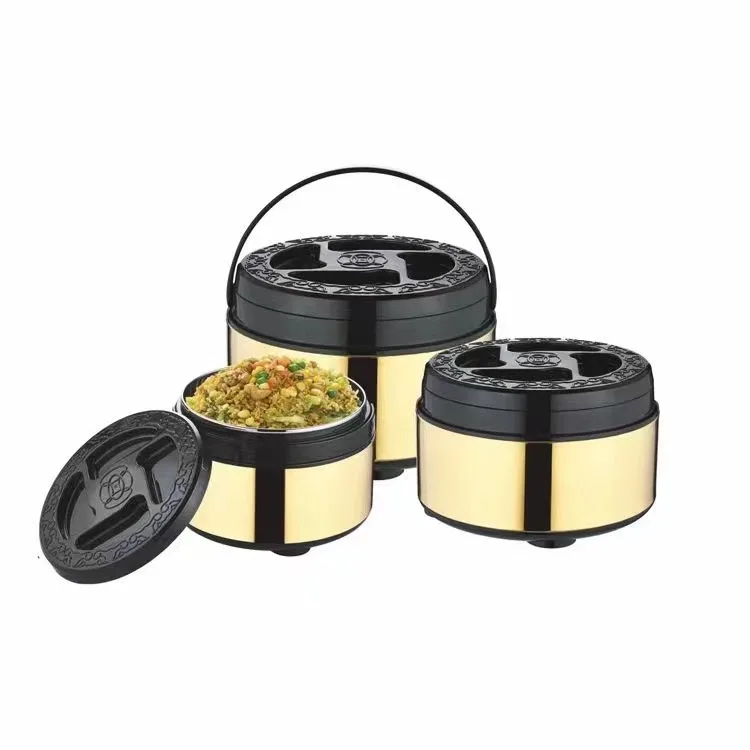 

Multi Colors 2024 Wholesale Big Capacity 3pcs Insulated Casserole Food Warmer 5L+9L+15L Food Storage Container Set