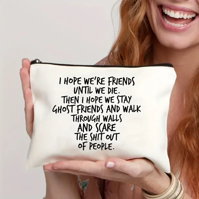 Stylish Pattern Cosmetic Bag, Personalized Makeup & Toiletry Pouch, Travel Storage Bag for Bachelorette Party Gift