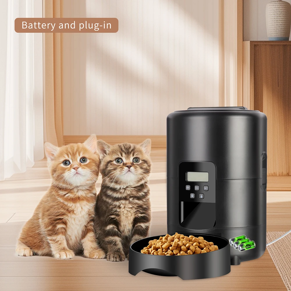 

2L Automatic Pet Feeder Smart Food Dispenser Cat Dog Timed Feeding Supplies Button Version And Mobile APP Version Are Available