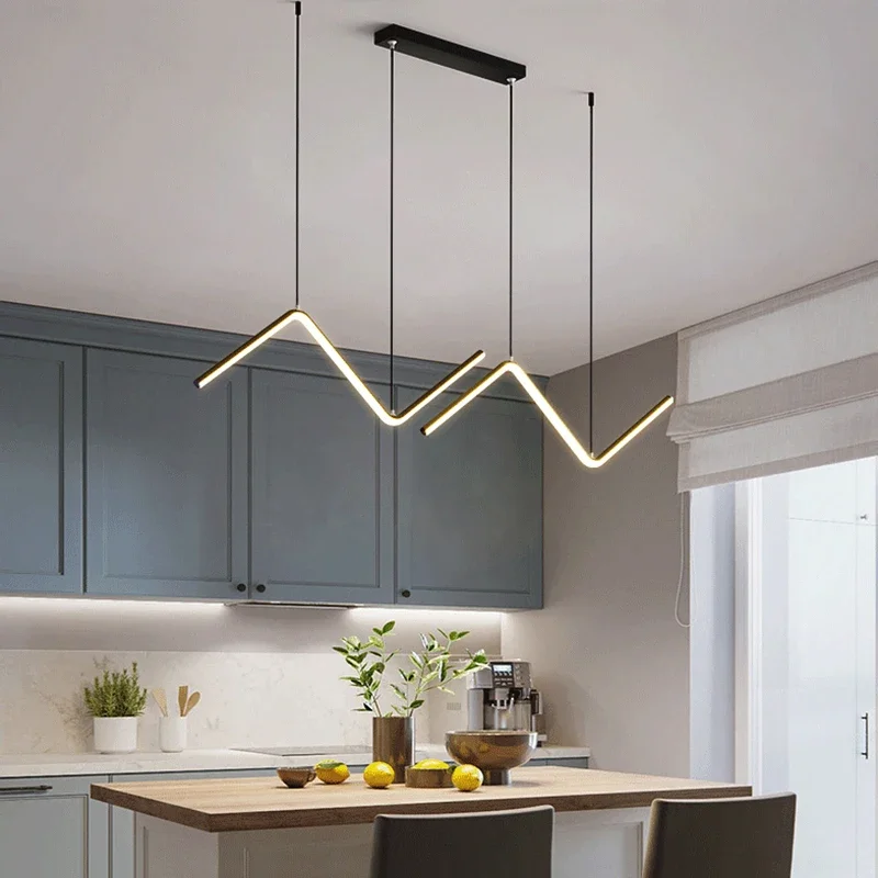 

Modern LED Pendant Light Nordic Gold Creative Pendant Lamp Tubular Restaurant Kitchen Office Coffee Interior Decorative Light