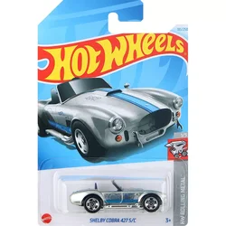 24K Original Hot Wheels Car Shelby Cobra 427 S/C Toys for Boy 1/64 Alloy Diecast Vehicle Model Rolling Metal Carro Birthday Gift