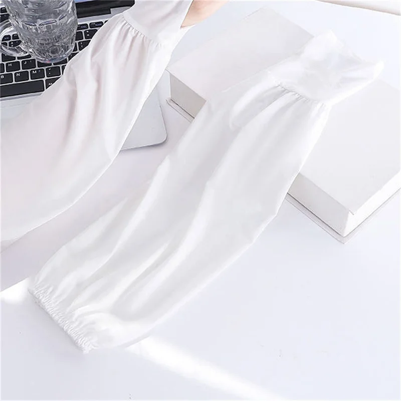 1 Pair Summer Ice Silk Sleeves For Men And Women Outdoor UV Protection Cycling Sleeve Arm Sun Screen Protection Sleeves Loose