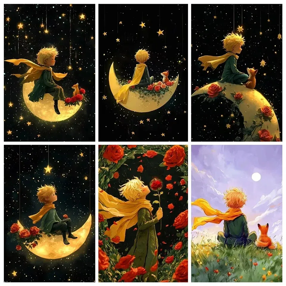 

Little Prince And Rose 1000 PCS Jigsaw Puzzles Challenging Family Activity Games for GameroomBedroom Livingroom