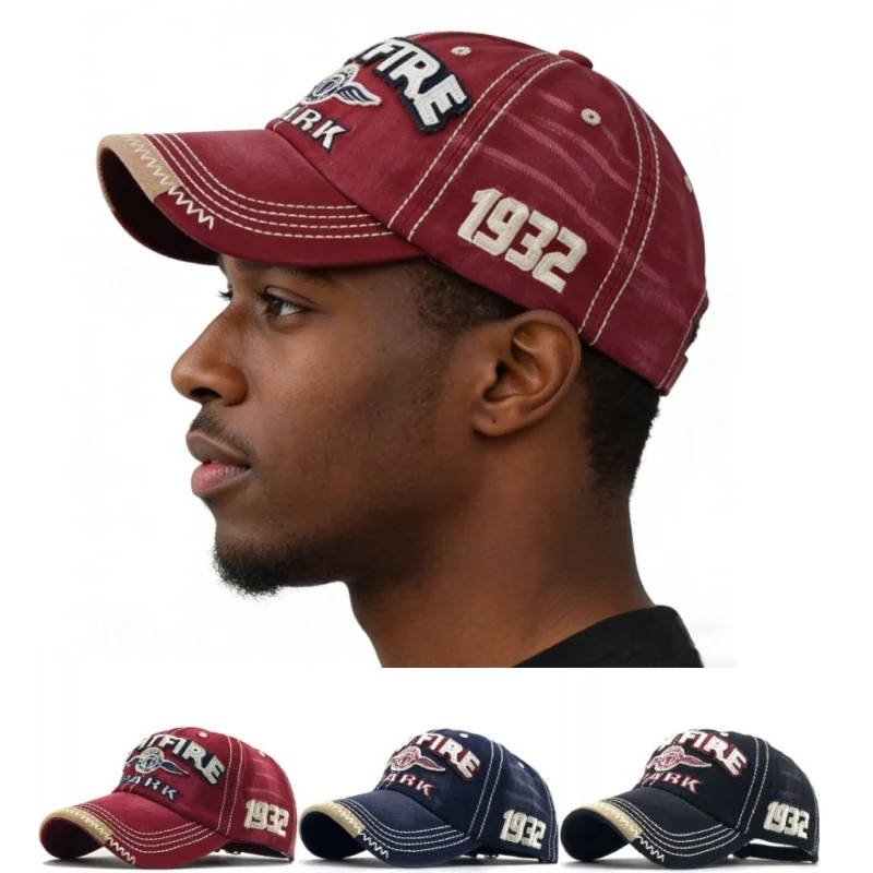 

Summer Wash Cotton Sports Running Sunhats Embroidered SPARK Letter Printed Golf Baseball Cap Men Women Hip Hop Club Hat Visors