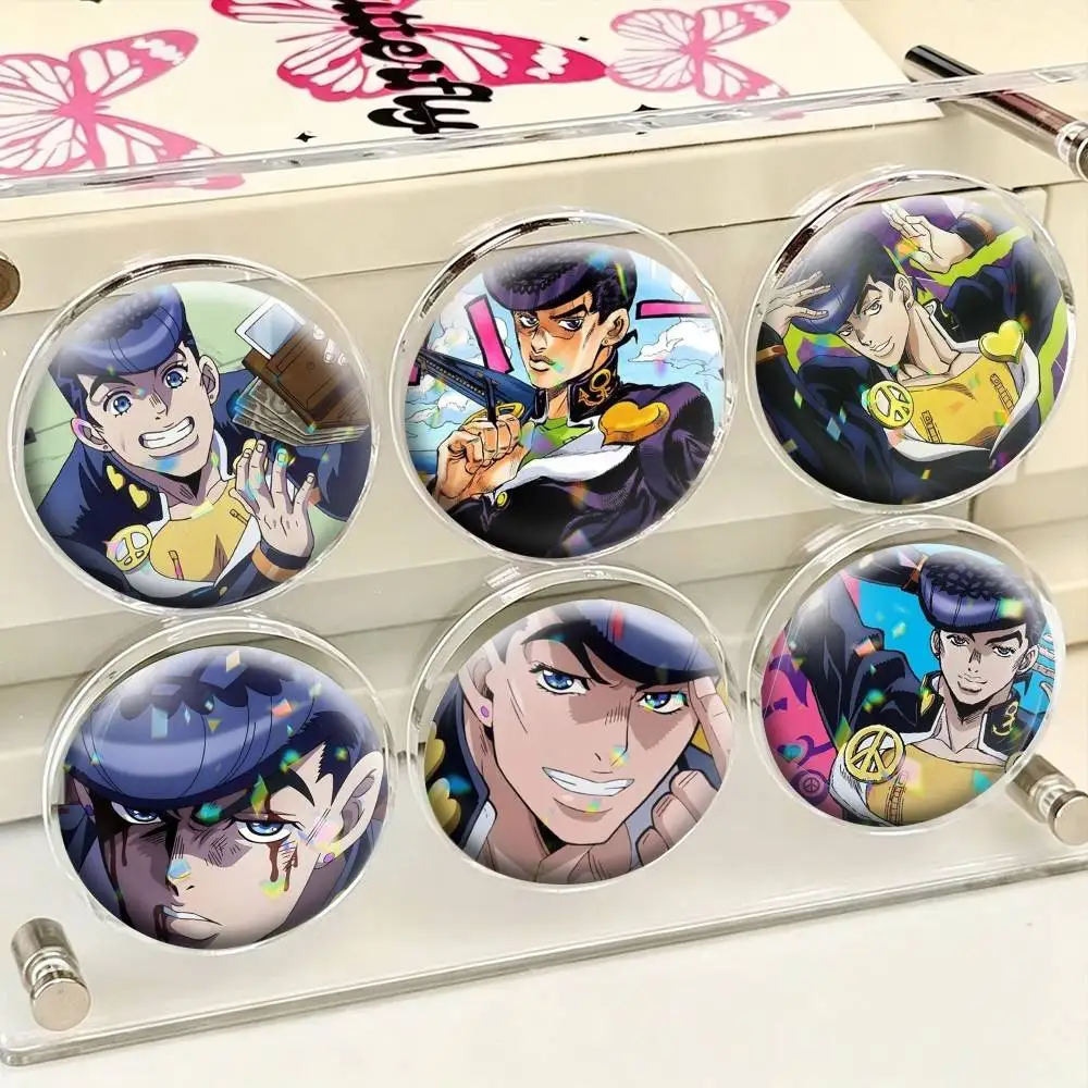 J-JoJo J-Josuke Higashikata  25mm 32mm 44mm 58mm 75mm Brooches Badges Pins for Accessories Gift