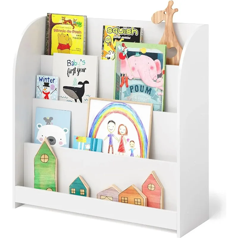 Libreria per bambini in legno con 4 ripiani Dimensioni libreria per bambini