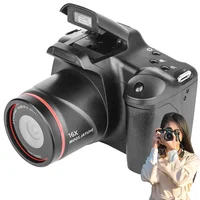 Cámara digital 1080P 16MP con pantalla LCD de 2,4 pulgadas Videocámara Cámara Vlogging para fotografía y vídeo