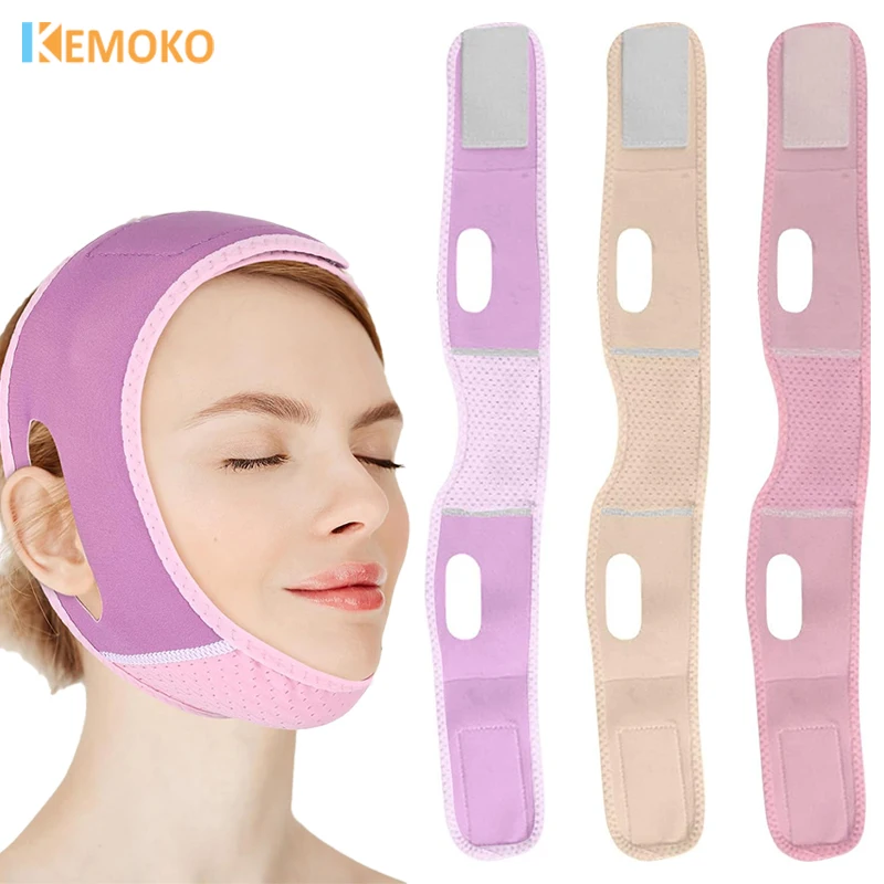 النساء الوجه التخسيس ضمادة حزام الوجه الجمال العناية بالبشرة شد الوجه الفرقة الخامس خط المشكل الذقن الخد رفع تحسين الذقن المزدوجة #1
