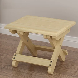 Folding Vanzlife Solid Wooden Stool Chair Portable Train Fold Stools Adult Organizing Small Chair Foldable Bench Furniture