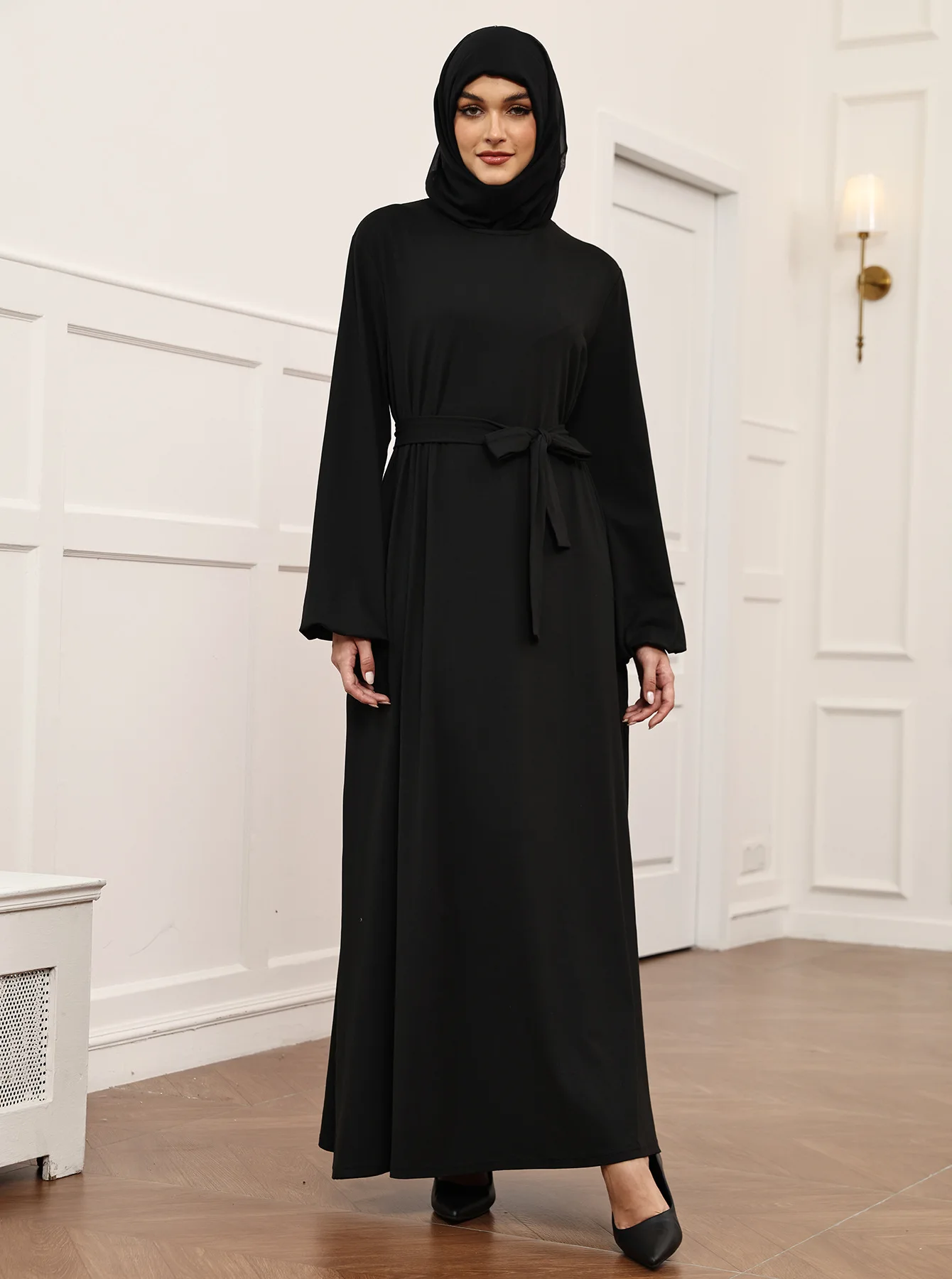 

Исламское платье-джеллаба для женщин, скромное, с хиджабом, абайя, кафтан, дубайский стиль, для Рамадана, турецкая одежда, кебая, кафтан, женское платье, роба, вестидос