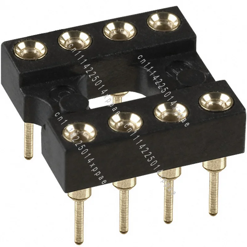 24K Real Gold HiEnd Fever DIP-8 Direct Plug IC Op Amp Socket Mill-Max Army-grade 30u Thickened