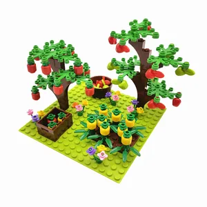 MOC-BOLCO BASE BASE BASE FOR CHILDREN, FARM ANIMALS, TREES, PLANTS, COMPATIBLE, CLASSIC BRINGS, CHILD TOYS 10 Main Sales Fazendinha - №9