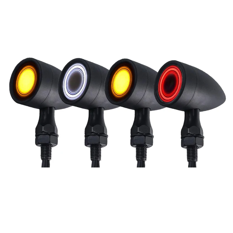 

Motorcycle Integrated Light Bullet LED Indicators 3 in 1 Turn Signal Light Running Brake Winker Lamp For Harley Yamaha Kawasaki