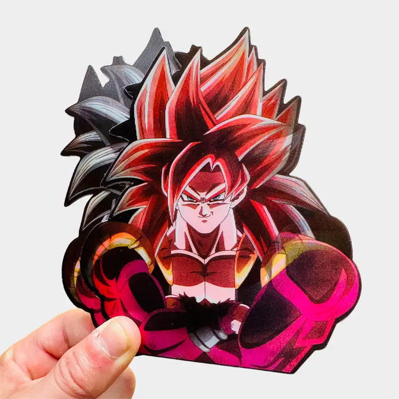 Dragon Ball Z Anime Figure Goku Vegeta Gogeta Magic Stickers Creative Car Sticker Notebook Waterproof Decal Toy Sticker Kid Toys