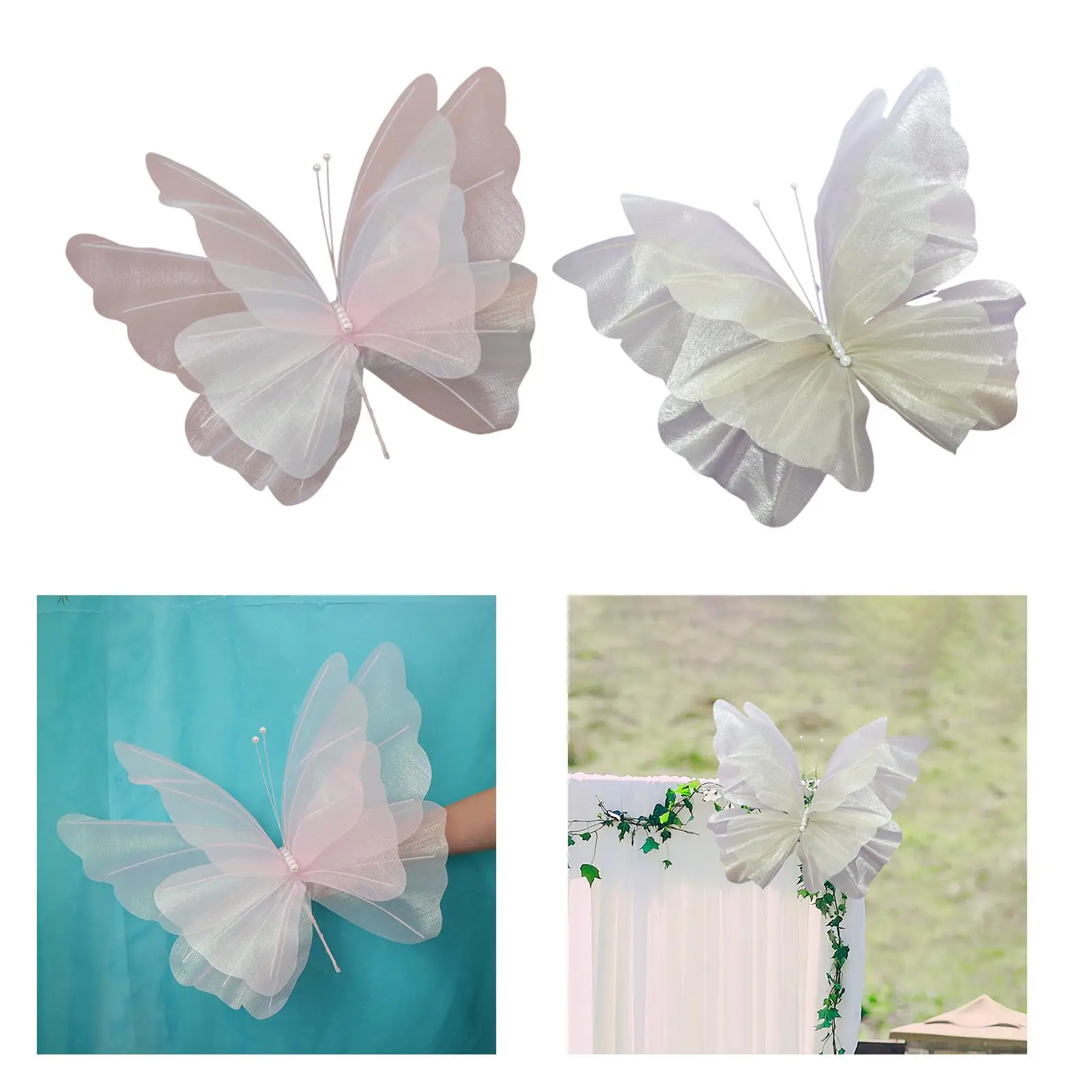 

Giant Gauze Fake Butterfly Artificial Butterfly for Wedding Outdoor Indoor