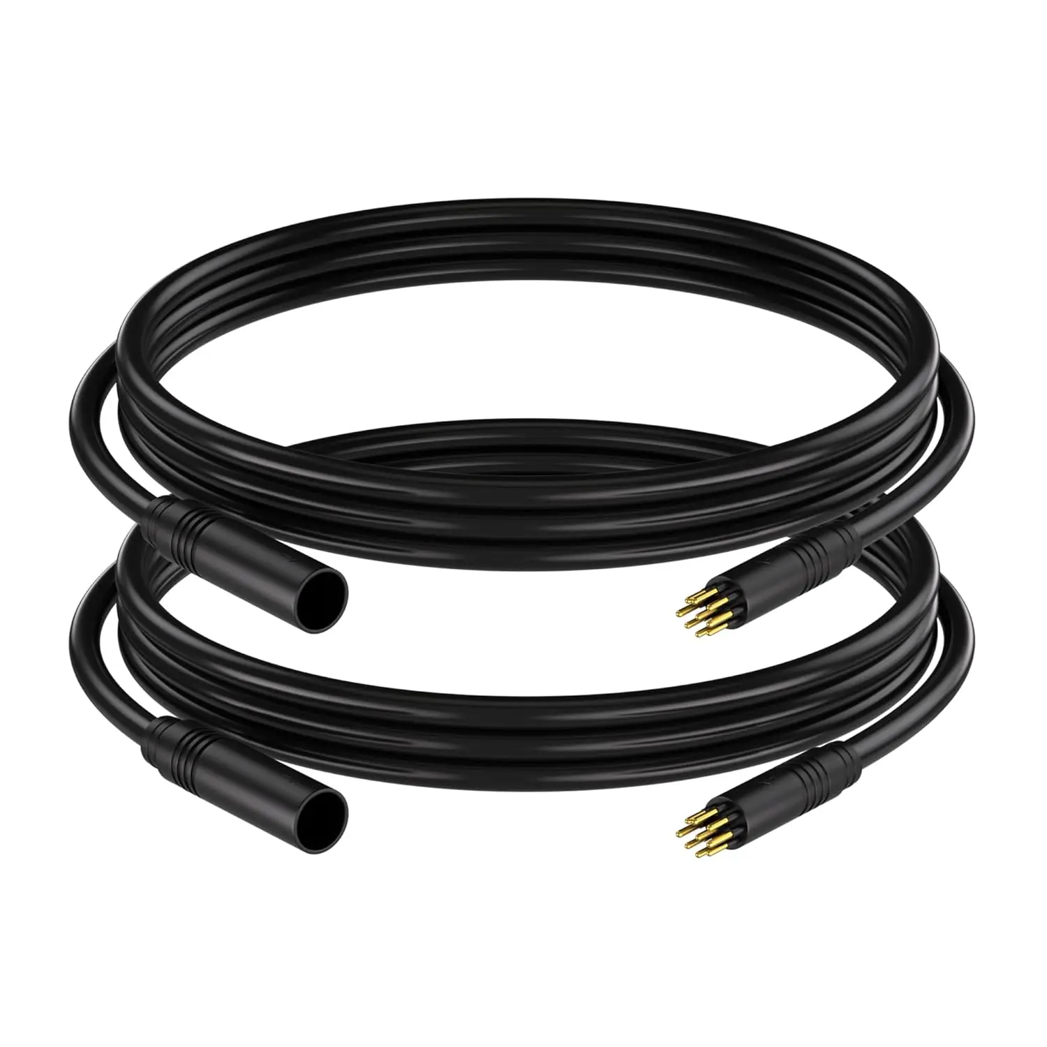 Nulkomma E-Bike Motor Extension Cable 9 Pin Female to Male Waterproof Connection in E-Bike Conversion Kit Wheel (2PCS,50CM)