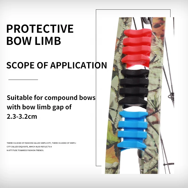 Archery Compound Bow Limb Stabilizer Crab Shape Rubber Shock Absorber Split Shock-Absorbing Hunting Training Accessories