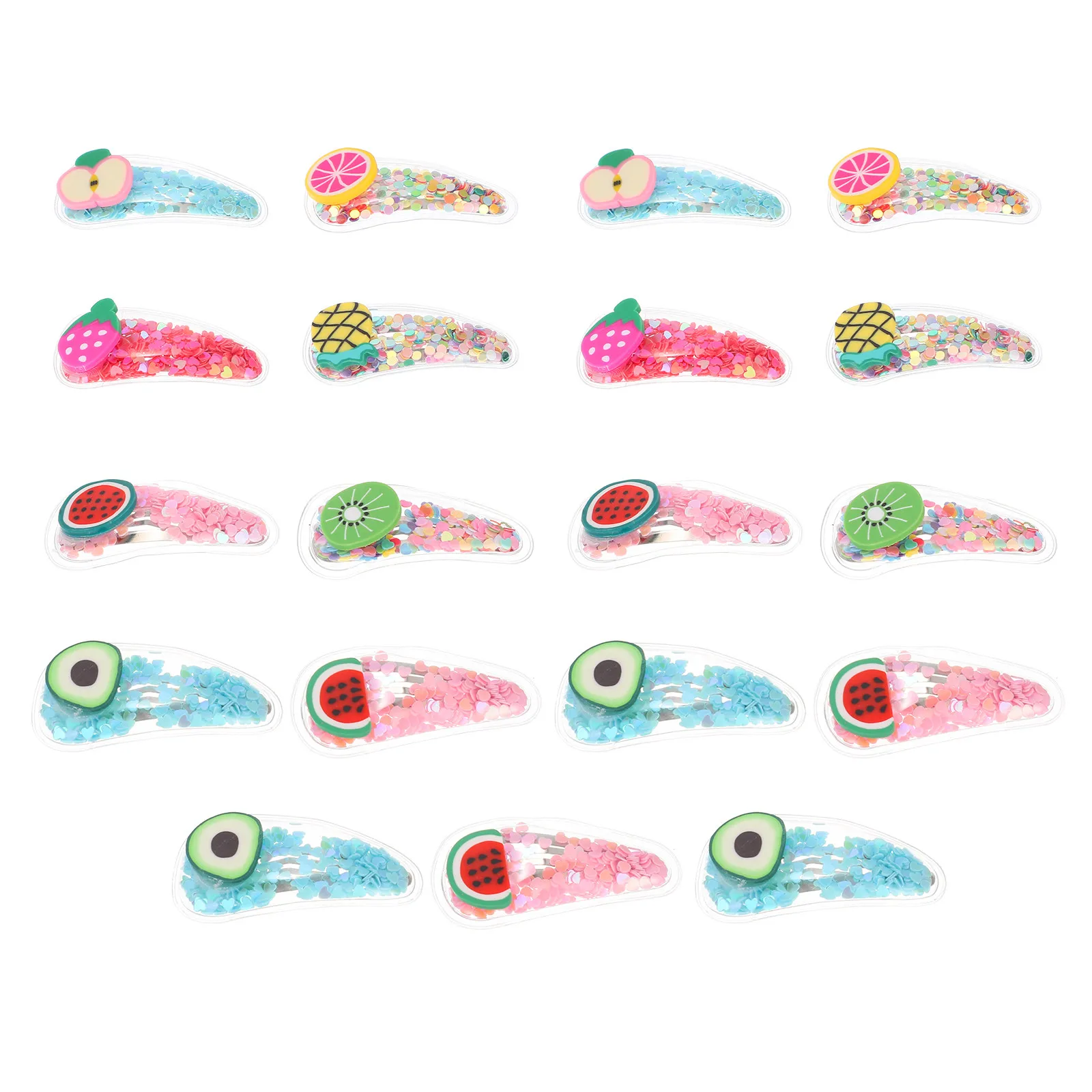 

Набор из 19 заколок для волос с дизайном «жидкий песок» для девочек, не повреждающий волосы, аксессуар для укладки волос, подарок на день рождения или Рождество