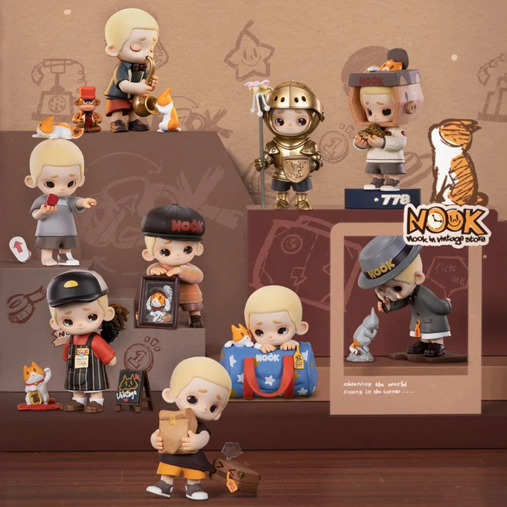 

52toys Nook In Vintage Store Series Blind Box Hand-Held Tide Doll Ornaments Trendy Collectible Toy Gifts For Collectors
