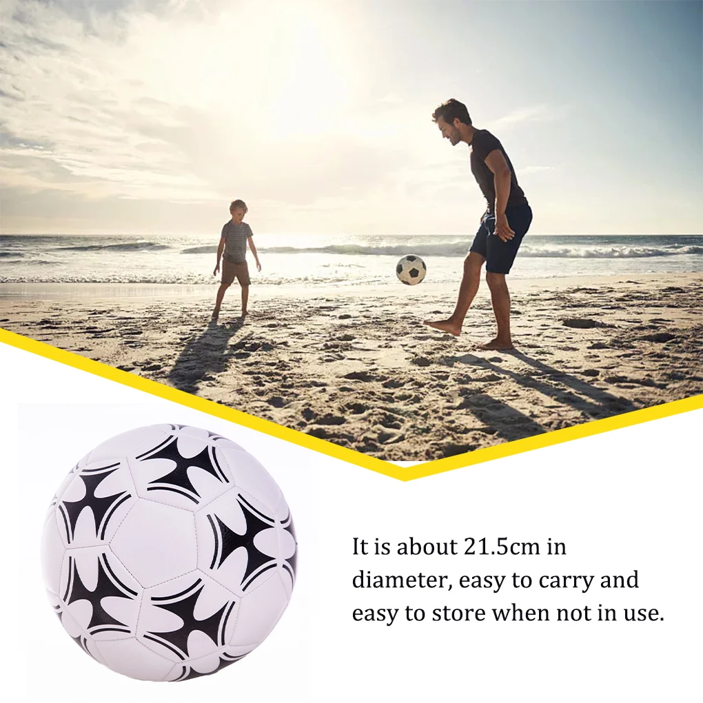 Professional Soccer Ball PU Leather Size 5 Park Playground Match Competition Training Football Outdoor Sports Game Play Ball