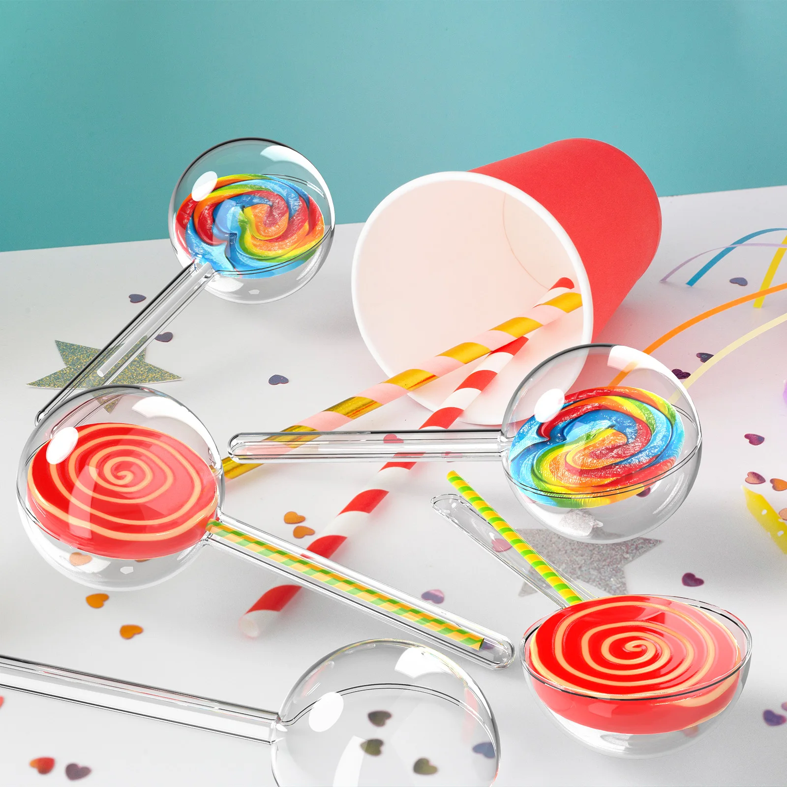 

12Pcs Round Lollipop Candy Case Plastic DIY Wrapping Box Storage Container for Party Decor Candy Wrapping Box Packing Case