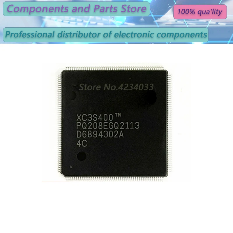 1PCS XC3S400-4PQ208C XC3S400-4PQ20 XC3S400-4PQ2  QFP208  New Original Stock