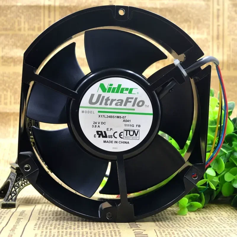 For Nidec X17L24BS1M5-07A041 17250 24V 3.8A 17CM Axial Flow Large Air Volume Fan