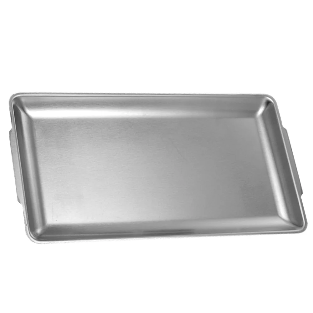 

Stainless Steel Rectangular Plate 22x14cm Golden BBQ Picnic Party Food Container Sushi Bakeware Pan Storage Snack Dessert