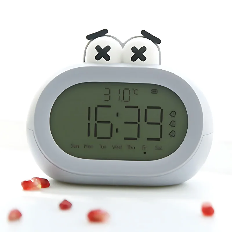 Perfect for Kids' Room Decor Children's Cute Night Light Fast-Charging Safe & Durable Alarm Clocks Big Mouth Alarm Clock