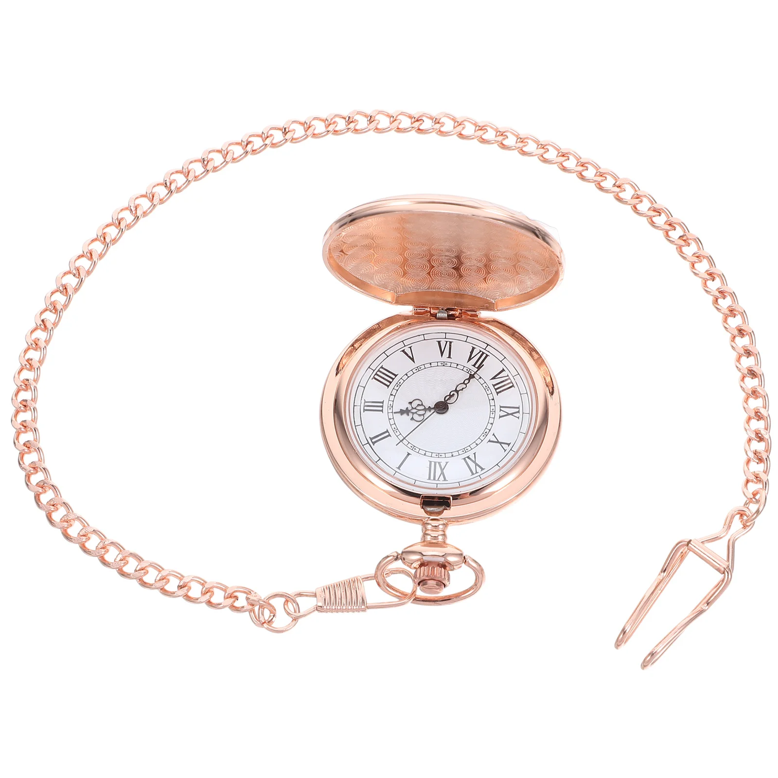 

Vintage Quartz Pocket Watch Roman Numerals Smooth Alloy Case Retro Men Steampunk Chain Gift Pocket Watch Chain Watches for Men
