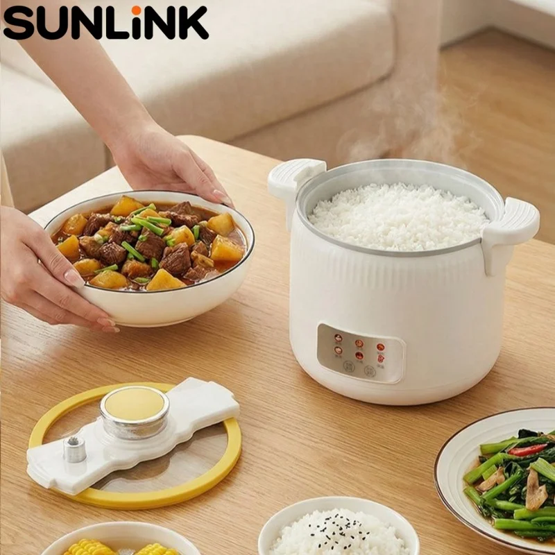 1pc 220V Micro Pressure Rice Cooker Non-Stick Inner Pot Multi-Function Electric Stew Pot for Soup Hot Pot Porridge Home Kitchen