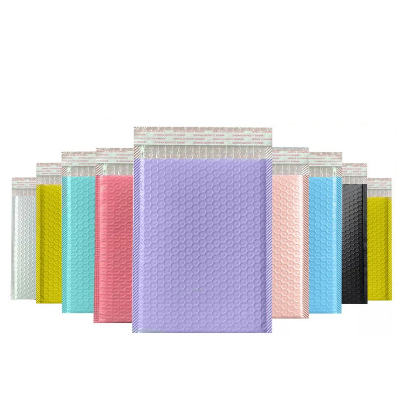 100Pcs Wholesale Bubble Bags Color Plastic Foam Courier Bag Shockproof Padded Shipping Envelope Packing Supplies 13x18cm/18x23cm