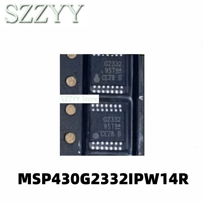 5PCS MSP430G2332 MSP430G2332IPW14R screen printed G2332 TSSOP14 processor chip