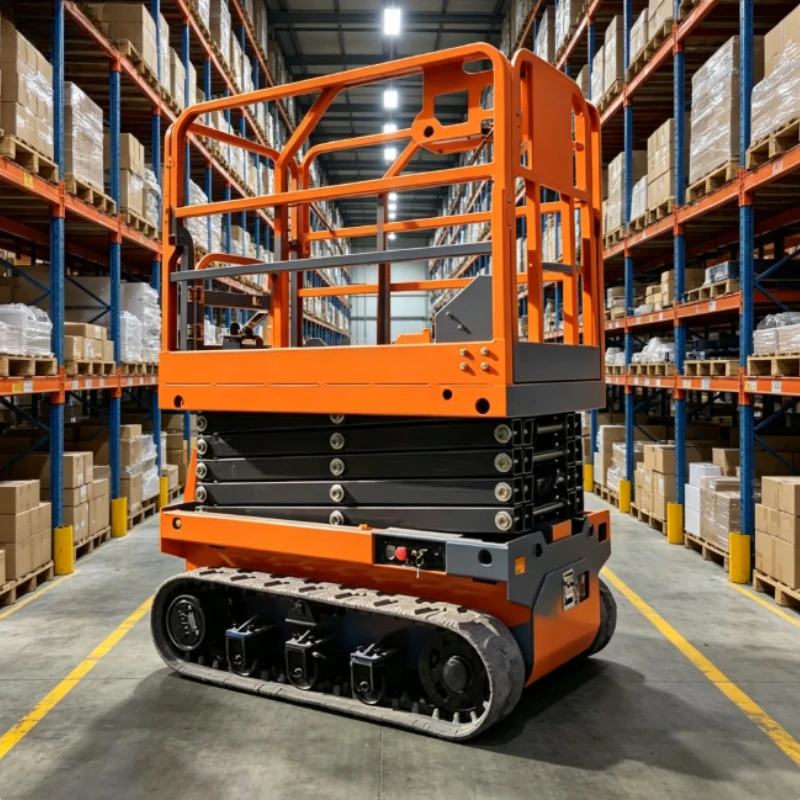 6m Battery Electric Mobile Scissor Lift Portable Hydraulic Cart Daily Warehouse Aerial Maintenance Equipment