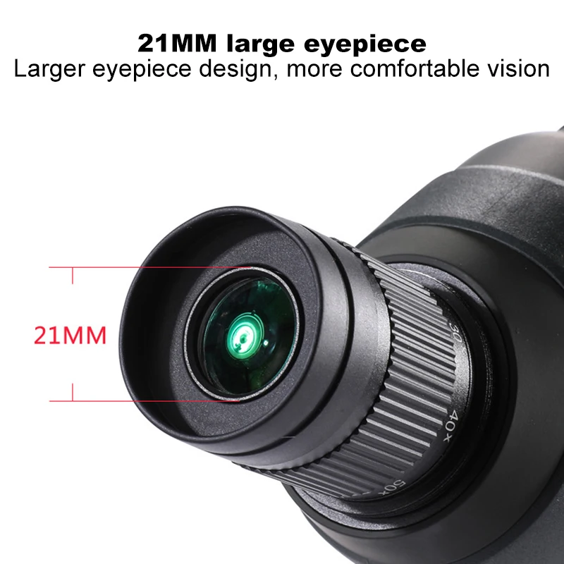 Imagem -03 - Impermeável Zoom Monocular Spotting Scope Telescópio Poderoso Bak4 Prisma Camping Observação de Pássaros Tiro 20x80 mm