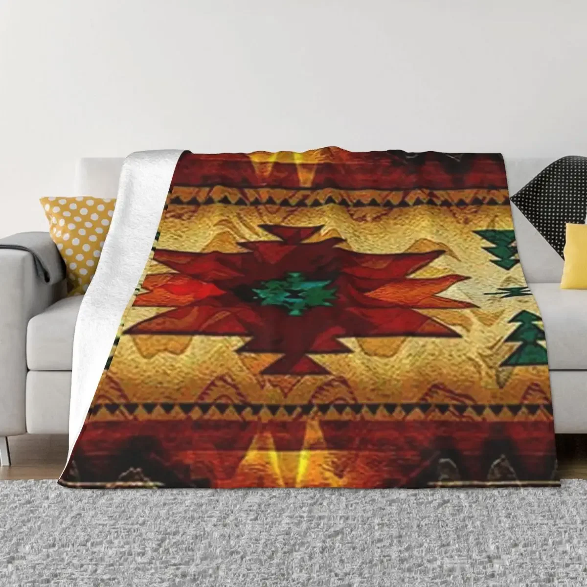 native Throw Blanket Dorm Room Essentials Luxury Throw Blanket 150x220cm  59x87in