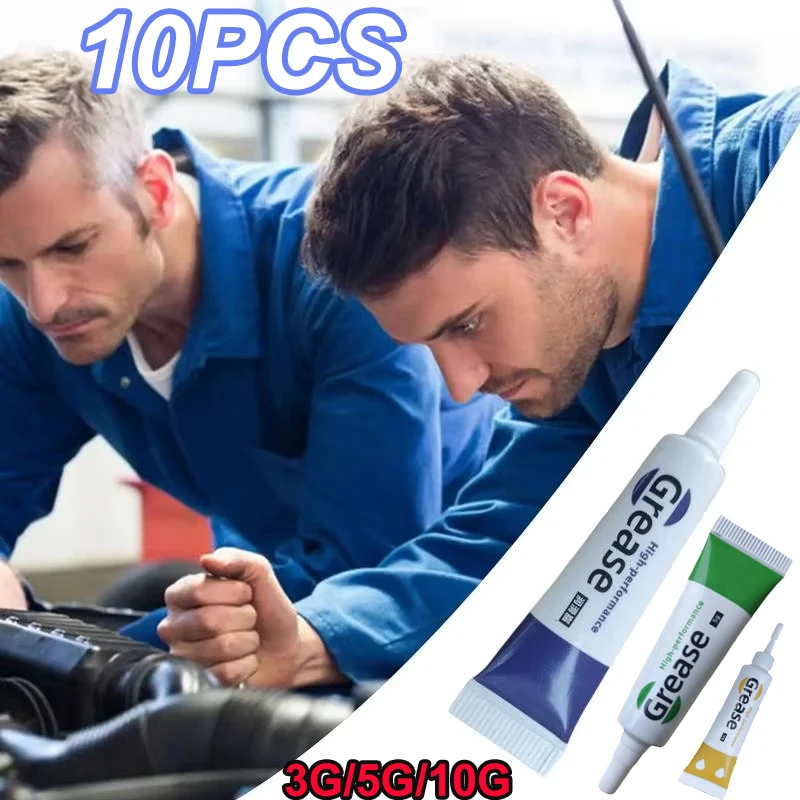 10pcs Waterproof Food Grade Silicone Lubricant Grease Equipment Car Gear Valves Chain Repair Maintenance Lithium Grease Tools