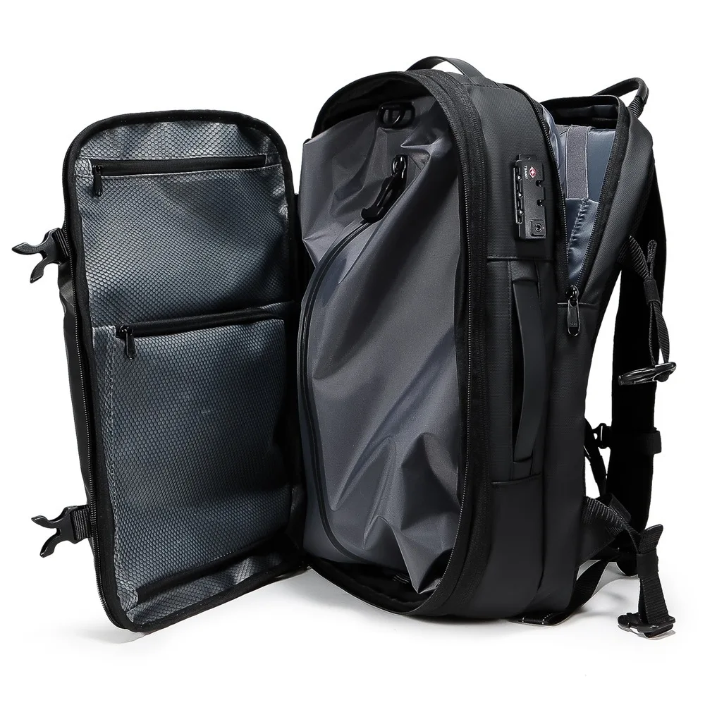 Men Travel Backpack Vacuum Compression 40L Laptop Backpack Business Large Capacity School Backpack Expanded Hiking Backpacks