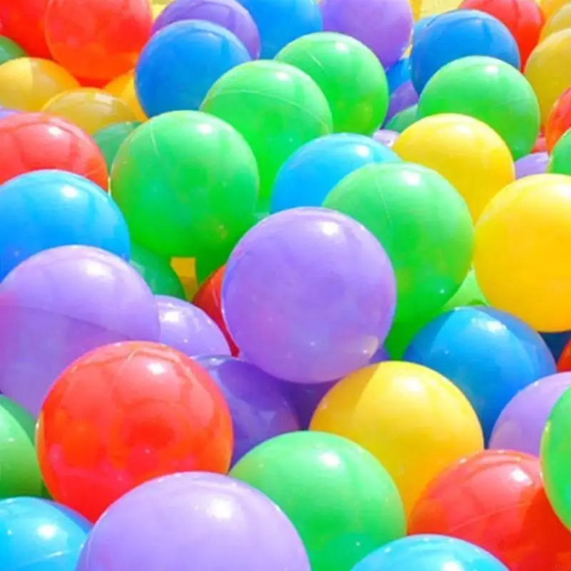 50 pezzi palline giocattolo per bambini multicolori, in plastica morbida, da 5,5 A2UB