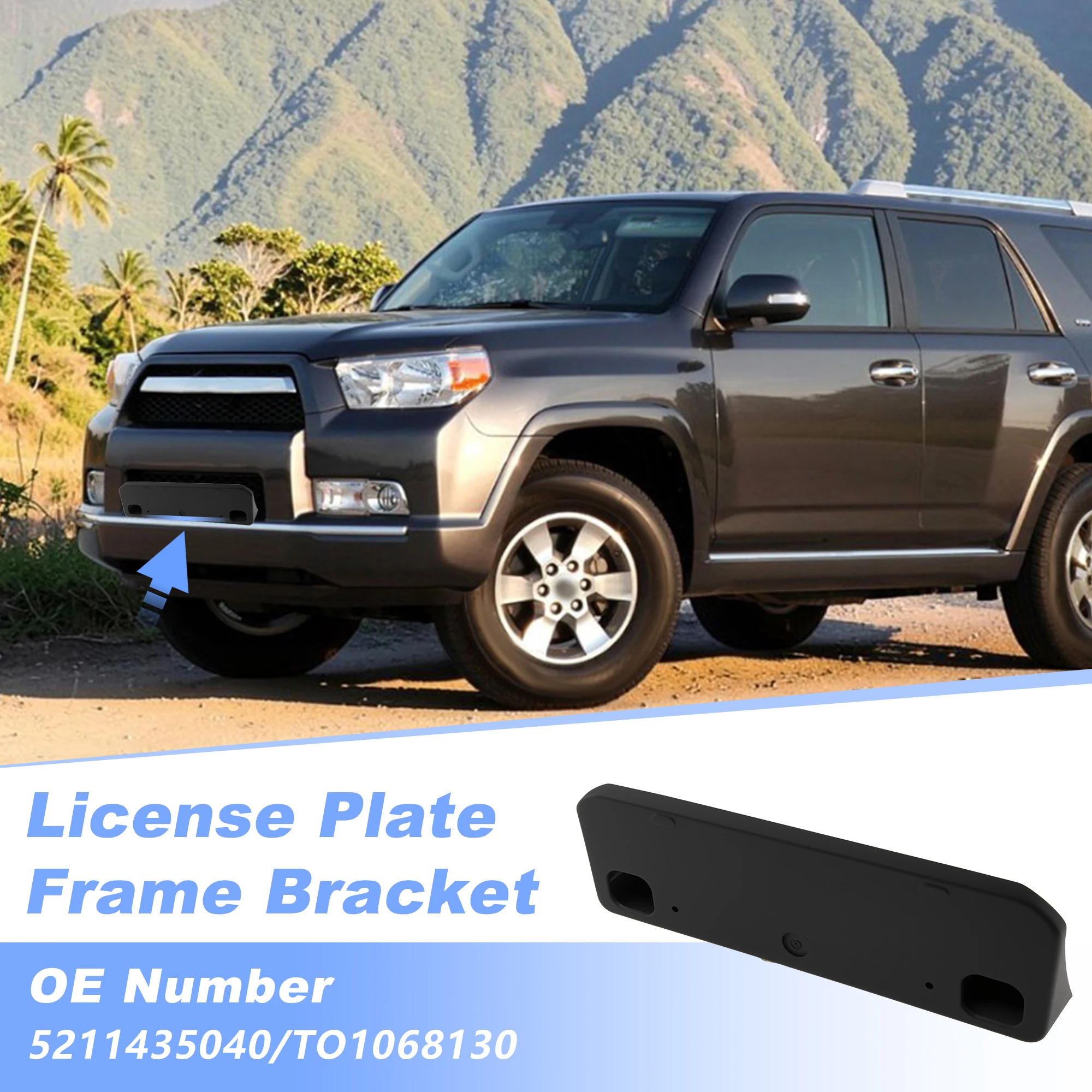 UXCELL License Plate Bracket for Toyota 4runner 2010-2025 5211435040