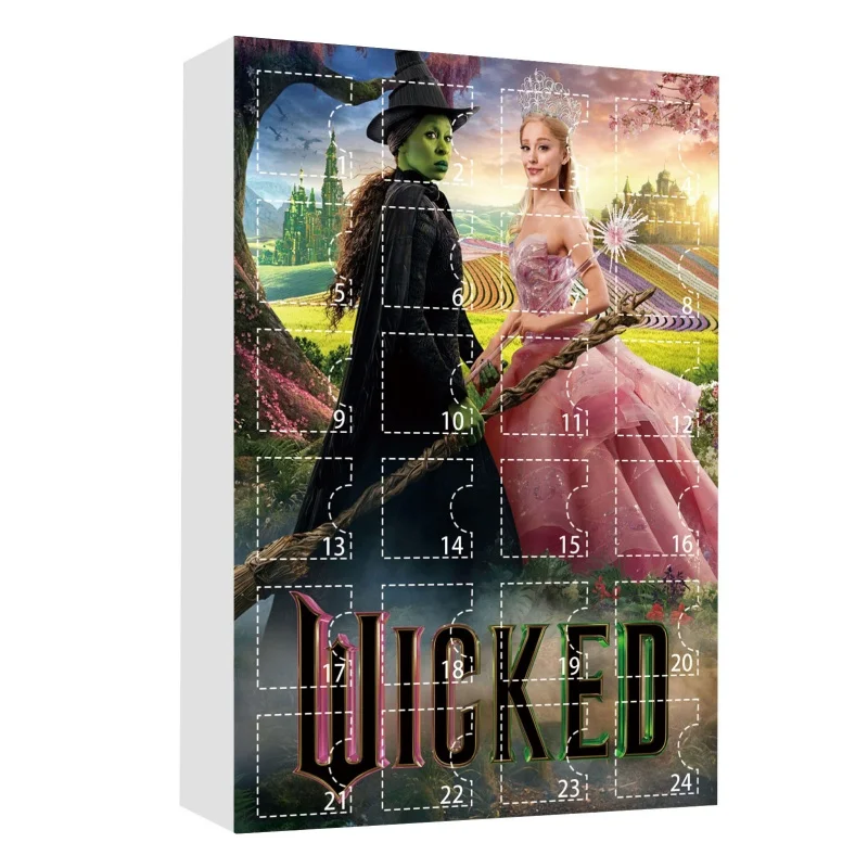 2025 جديد الشريرة عيد الميلاد تقويم القدوم 24d صندوق أعمى شخصيات كرتونية صندوق أكريليك عيد الميلاد الديكور نموذج مفاجأة هدية الكريسماس #6