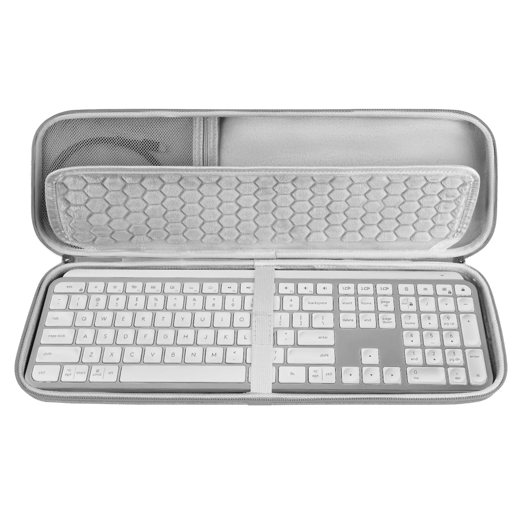 

Geekria Keyboard Case Compatible with Logitech MX Keys S Wireless, MX Keys Advanced Wireless Illuminated Keyboard (Gray)