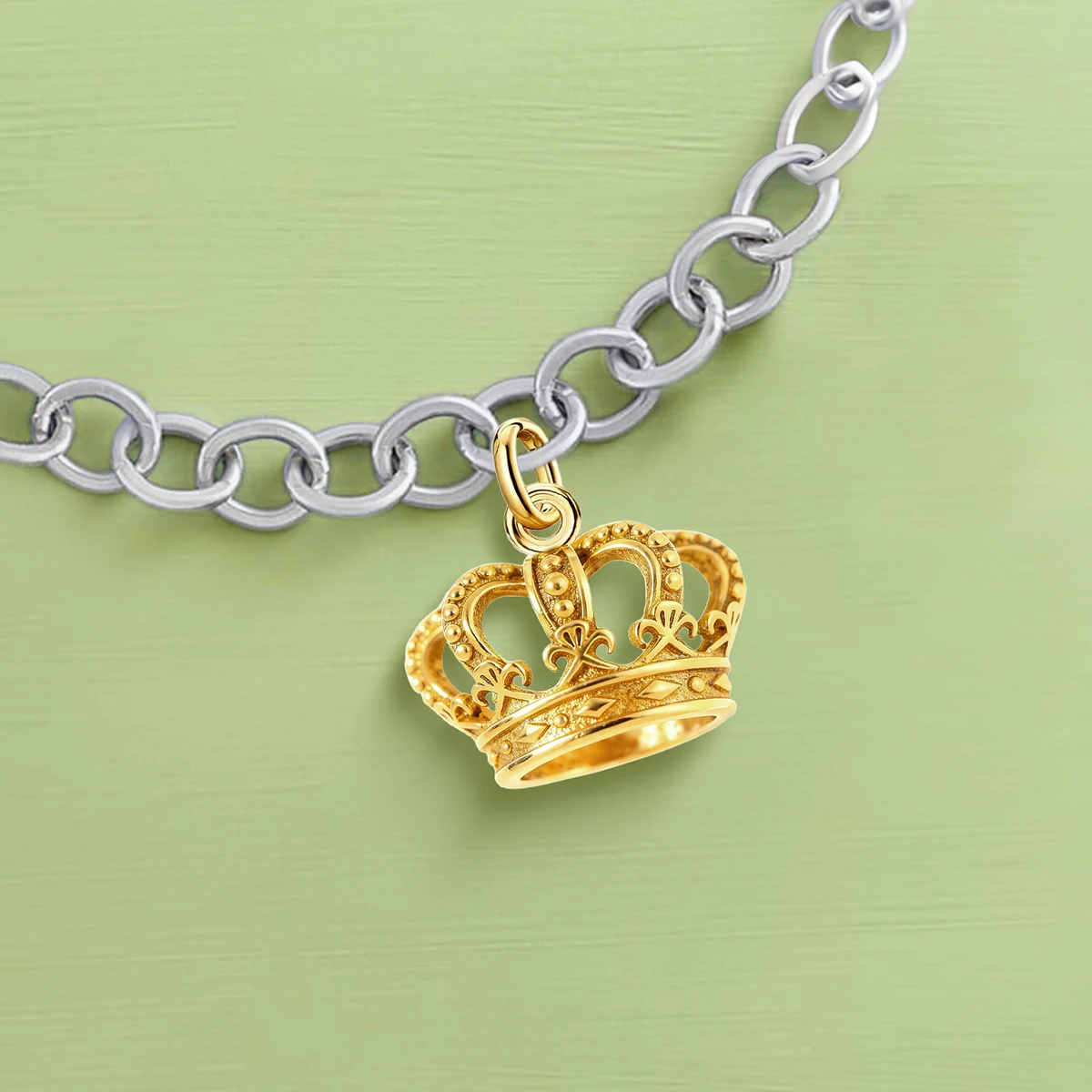 

Adjustable 925 Sterling Silver Vintage Pendants Crown God Golden Series Charms Beads Fit Original Bracelet Necklace DIY Jewelry