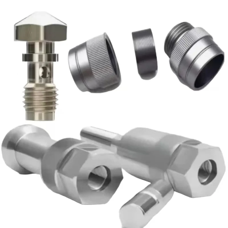 CNC turning, milling, custom machining, stainless steel, precision threaded pipe fitting assemblies