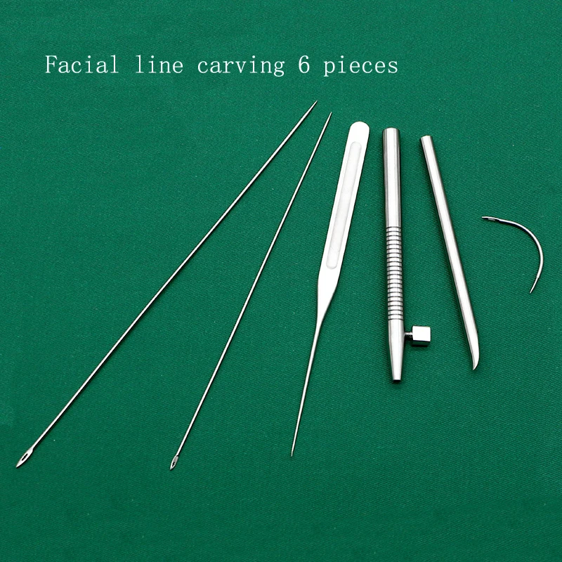 Face tissue puncture guide needle guide needle face lift wire carving large V embedding needle piercing needle skin needle