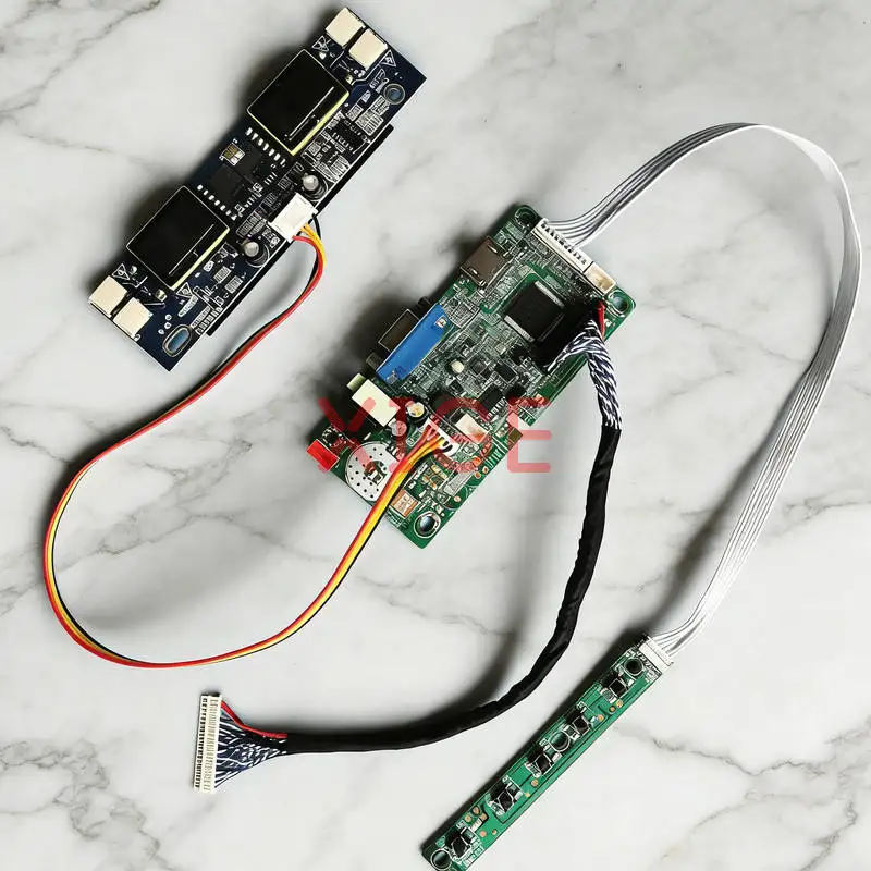 

Плата контроллера привода ЖК-дисплея подходит для LTM190M2 LM190WX1 SVA190WX1 M190PW01 30-контактный LVDS 4CCFL VGA + HDMI 1440*900 1440x900 Kit DIY