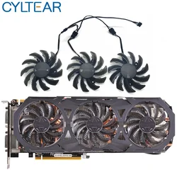75MM PLD08010S12HH T128010SU For Gigabyte GTX960 GTX970 GTX980 GTX 980TI 760 670 580 R9 290X Graphics Card Cooler Fan
